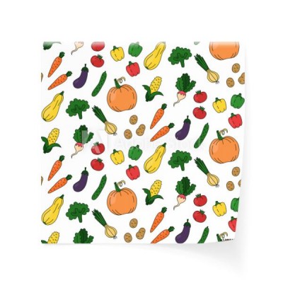 warzywa-doodles-kolorowej-slicznej-jarskiej-zywnosci-organicznej-wektoru-bezszwowego-wzor