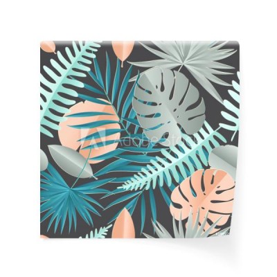 papierowa-palma-monstera-opuszcza-bezszwowego-wzor-lato-tropikalny-lisc-tlo-geometryczne-origami-egzotyczna-dzungla-hawajska-tlo