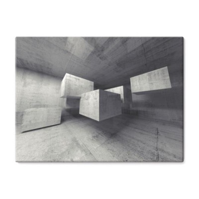 abstrakta-betonowy-3d-wnetrze-z-latajacymi-szescianami