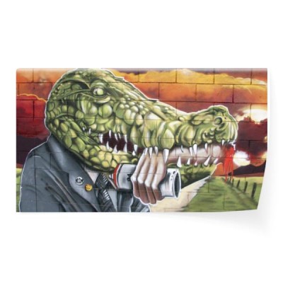 uliczna-sztuka-krokodyl