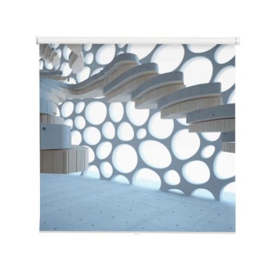 abstrakta-betonowy-i-drewniany-parametryczny-wnetrze-z-okno-3d-ilustracja-i-rendering