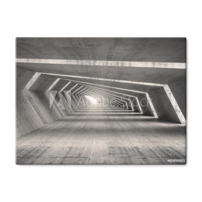 abstrakt-iluminujacy-3d-oproznia-gietego-betonowego-korytarza-wnetrze