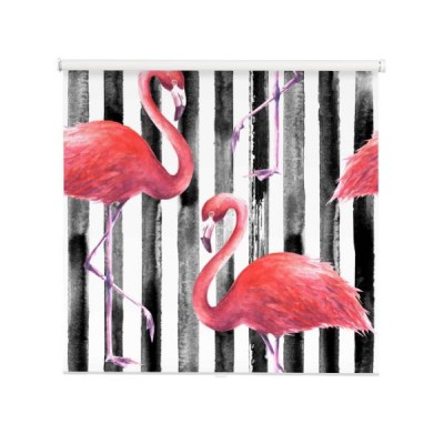 bezszwowy-rozowy-flaminga-wzor