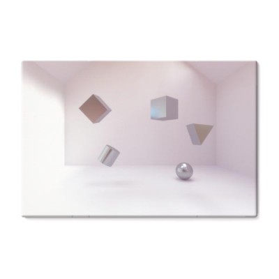 3d-rendering-abstrakcjonistyczni-geometria-bloki-w-pustym-pokoju