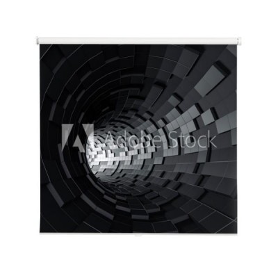 abstrakcjonistyczny-3d-rendering-futurystyczny-tunel