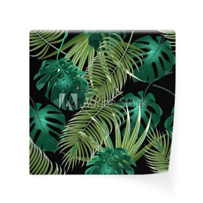 dzungla-zarosla-tropikalnych-lisci-palmowych-kwiatowy-wzor-pojedynczo-na-czarnym-tle-ilustracja