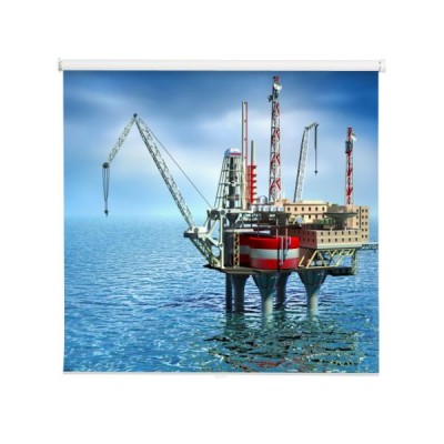 wiercenie-platformy-offshore-na-morzu-obraz-3d