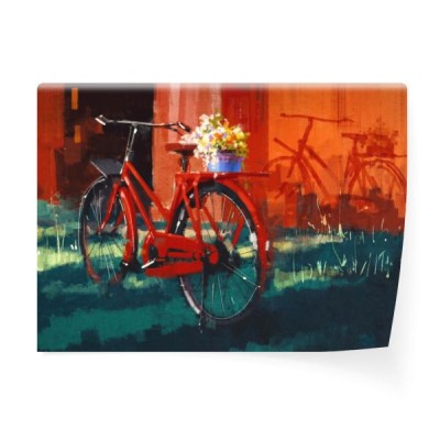malowanie-rocznika-rowerow-z-wiadrem-pelnym-kwiatow