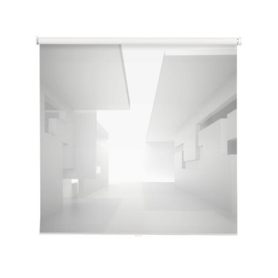 3d-ilustracja-biale-wnetrze-nieistniejacego-budynku-sciany-pokoju-z-prostokatnymi-otworami-wielopoziomowy-sufit-swiatlo