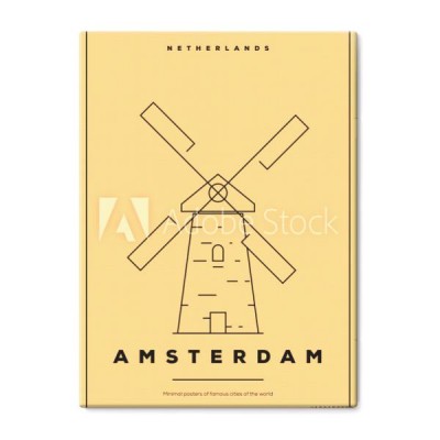 minimalny-projekt-plakatu-amsterdam-city