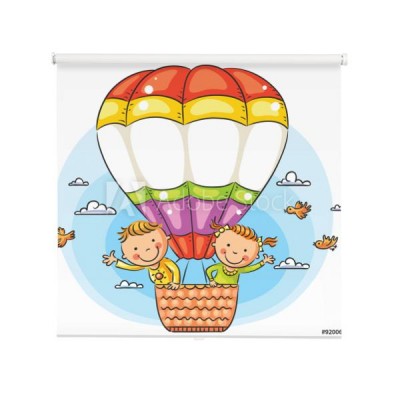 kreskowka-dzieci-podrozujacych-droga-lotnicza-z-miejsca-na-kopie-przez-balon