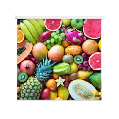 asortyment-kolorowe-dojrzale-tropikalne-owoc-widok-z-gory
