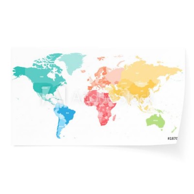 kolorowa-mapa-polityczna-swiata-podzielona-na-szesc-kontynentow-z-krajowymi-nazwami-mapa-wektor-w-kolorach-teczy-widma