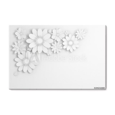biali-papierowi-kwiaty-bridal-kartka-z-pozdrowieniami-3d
