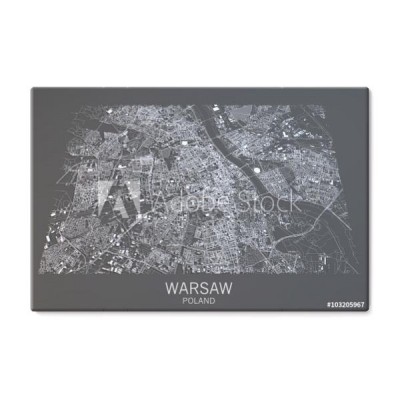 mapa-warszawy-widok-satelitarny-miasto-polska