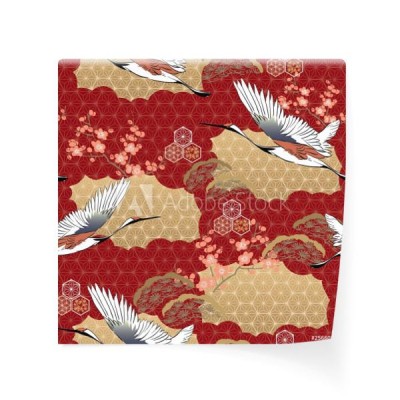 japonski-kimono-wzor-kwiat-wisni-ptaki-zuraw-sosna-z-motywami-orientalnymi-tlo-wektor