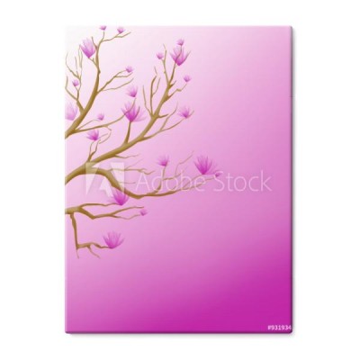 magnolia-na-rozowym-tle