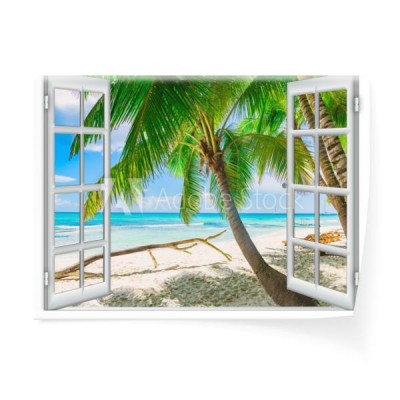 okno-z-widokiem-na-ocean-karaiby-dominikana