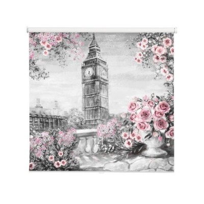 obraz-olejny-lato-w-londynie-delikatny-krajobraz-miasta-kwiat-roza-i-lisc-widok-z-balkonu-big-ben-anglia-tapeta-akwarela