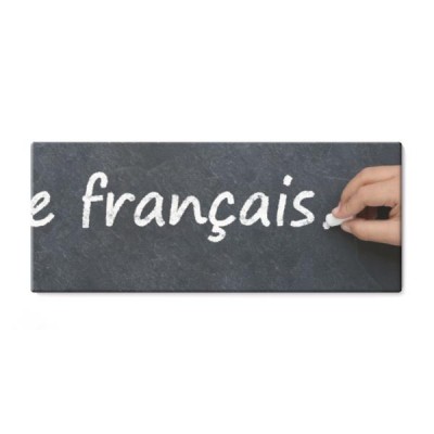 dziecko-reki-writing-francuski-z-kreda-na-blackboard