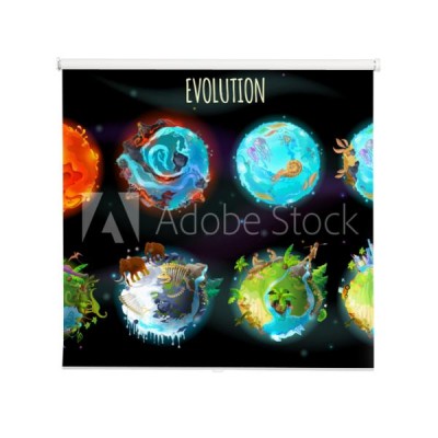 wektor-fantastyczna-planeta-ziemia-zestaw-ewolucji-swiata-kosmiczna-kosmiczna-gra-projekt-infografika-osi-czasu-ilustracja-z