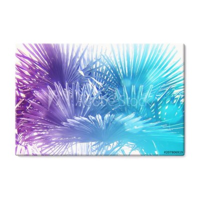 palmowe-liscie-w-niebiesko-fioletowej-kolorystyce